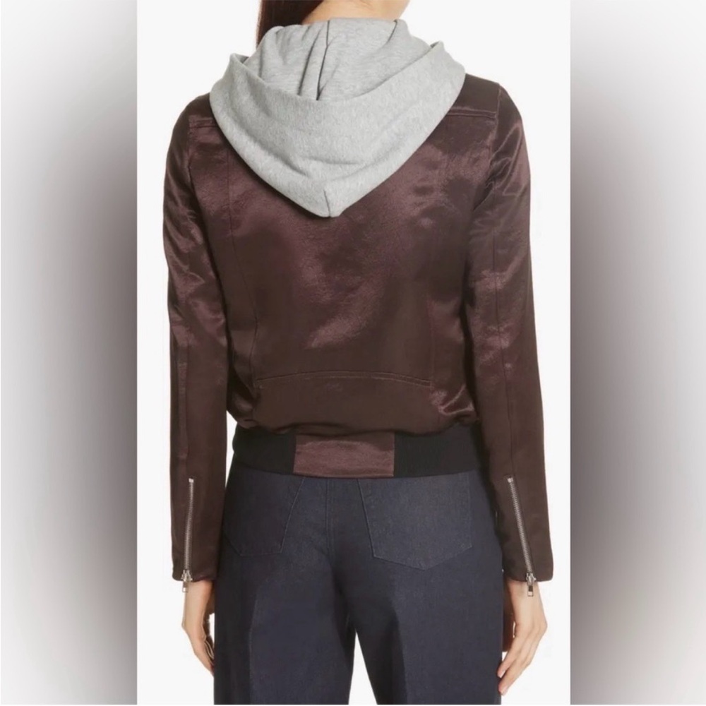 EDISON CONVERTIBLE BOMBER JACKET IN BORDEAUX GREY small - Picture 2 of 11